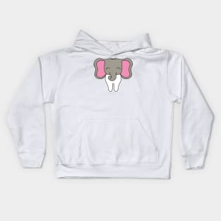 Cute Molar with Elephant head illustration - for Dentists, Hygienists, Dental Assistants, Dental Students and anyone who loves teeth by Happimola Kids Hoodie